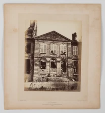 Liebert, Drancy, Chateau du Baron de Ladoucette vintage albumen print, war of