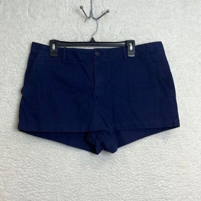 NWT GAP Womens Blue Cotton Stretch Summer Short 14 PLUS SIZE