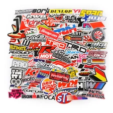 Automotive Sponsor JDM 100 Decals Stickers Pack V1 Car Racing Turbo Drift Lot