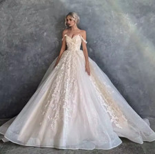 Sleeveless Wedding Dresses Sweetheart Ball Gowns Sweep Train Bridal Gowns