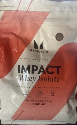 MyProtein Impact Whey Isolate Drink Mix, Chocolate Milkshake 5.5lb EXP 02/27