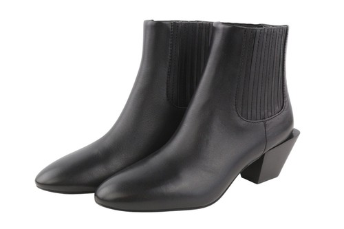Botas de mujer DIESEL D-Texanne CH EU38 cuero negro almendra tobillo PVP €290 - Imagen 2 de 11