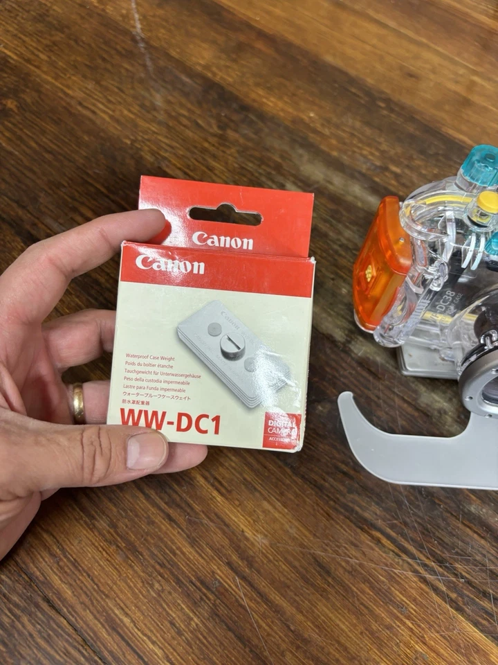 Canon Underwater Camera WP-DC38 Waterproof Case Weight WW-DC1 - Image 2 of 4