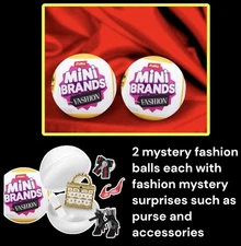 2 PACK Zuru Mini Brands FASHION Edition With Mystery Purses & Accessories NEW