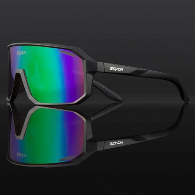SCVCN Fahrradbrille Sportbrille UV400 Verspiegelt MTB Rennrad Radbrille