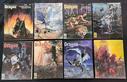 TSR Vintage Dragon Magazine! From Issue 61-221! Lot of 32!