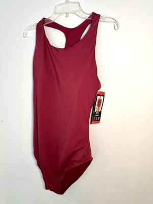 NWT TYR Women's Maroon Burgundy Red One-Piece Racerback Swimsuit Medium