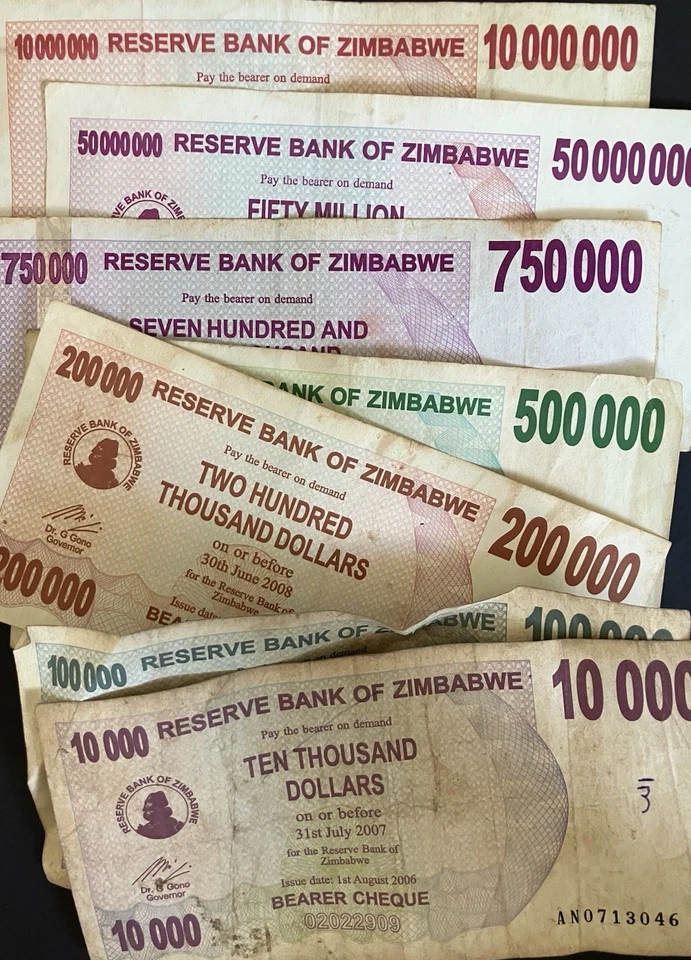Zimbabwe Banknotes - Circulated - From only 99p - PICK YOUR COLLECTION - Image 1 of 1