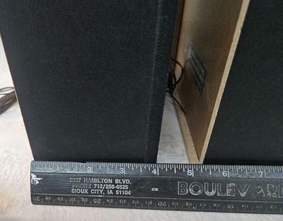 Vintage ROC 683-1744 Bookshelf Speakers Pair w RCA Wire AWESOME