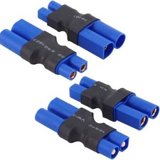 Yowoo 2 Pairs EC3 to EC5 Male Female Connector Adapter for RC Lipo Battery