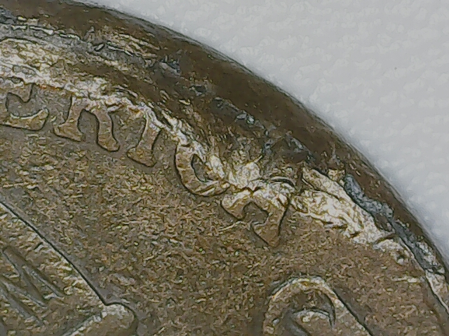 2021-p-lincoln-shield-cent-error-coin-strike-through-grease-dirt-ebay