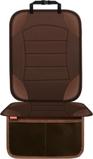 Car Seat Protector for Child   Waterproof, Non-Slip, Thick Padding, 2 Mesh Pocke