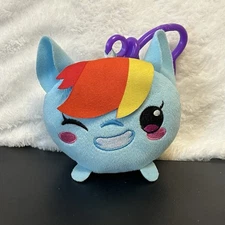 My Little Pony The Movie 3" Rainbow Dash Plush Backpack Clip Keychain MLP