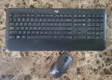 Logitech K545 Wireless Full Feature Quiet Keyboard  M510 Mouse w/ USB Dongle