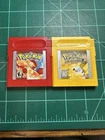 Pokemon Red And Yellow Gameboy Games New Batteries