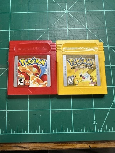 Pokemon Red And Yellow Gameboy Games New Batteries