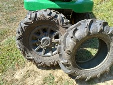 4 Used Wheels And Tires 4 Extra Tires Front Size 28-9-14 Back Size 28-11-14