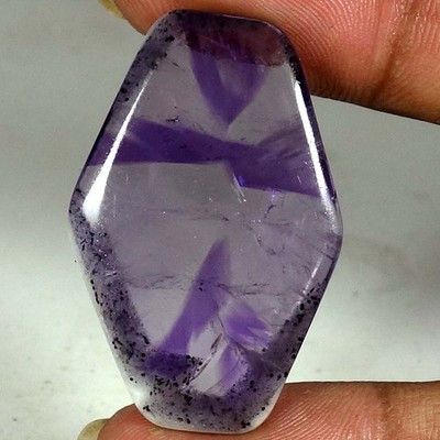 36.30Cts Natural Top Grade Quality Amethyst Slice Gemstone Fancy Cab 24x 37x05mm