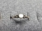 GRANDMA GRABE'S BEAUTIFUL VINTAGE 925 STERLING SILVER OPEN BACK .85G RING SIZE 3