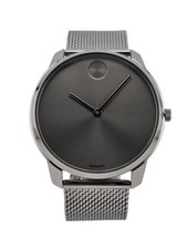 Movado Bold 3600599 Gunmetal Gray Dial Stainless Steel Men's Watch New In Box