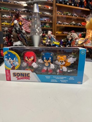 Sonic the Hedgehog 8-Bit Digital 3 Pack Action Figures Limited Edition New