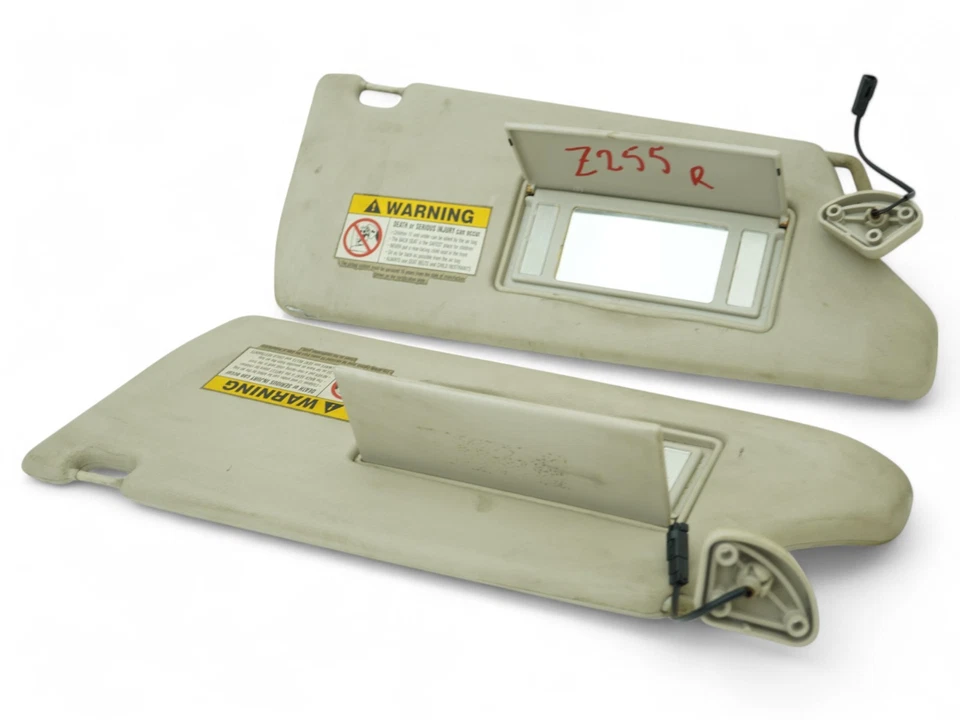 2000 - 2004 LAND ROVER DISCOVERY II 2 L318 SUN VISOR SHADE W MIRROR LEFT RIGHT Foto 3 de 4