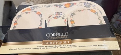 Corelle Coordinates 10 Piece Tabletop Set In Package Fruit Vine Refresh Table