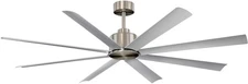 Maxim 88766 Condor 65" 8 Blade Indoor / Outdoor Ceiling Fan - Nickel