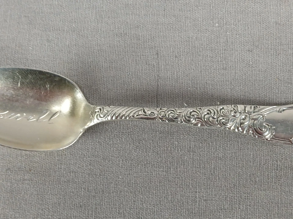 Antigua cuchara de plata esterlina Wallace Ivanhoe patrón Roswell casi nueva Demitasse Foto 3 de 4