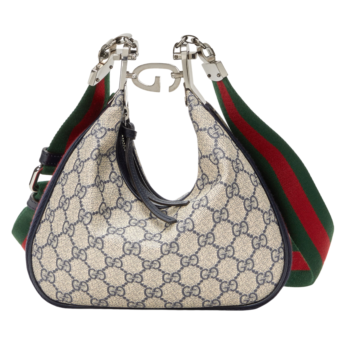GUCCI GG柄 ショルダーバッグ GUCCI Attache Small Beige And Blue GG Canvas Shoulder Bag New And