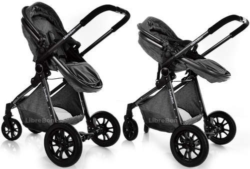Baby Pram Buggy 3 in 1 Travel System Car Seat Folding Pushchair Reversible - Picture 114 of 117