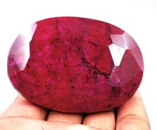 Ebay Special Offer Natural Red Ruby 1303 Ct Certified Oval Cut Opaque Gems R