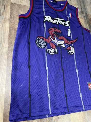 Maglia Vintage Nike Team Tracy McGrady Toronto Raptors Taglia Large 50 Usata - Foto 2 di 12