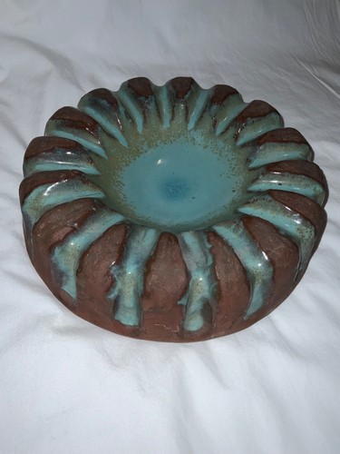 Vintage Harding schwarzer Aschenbecher Zigarre Pfeife Schmuck schwer aqua natur 1968 signiert - Bild 6 von 14