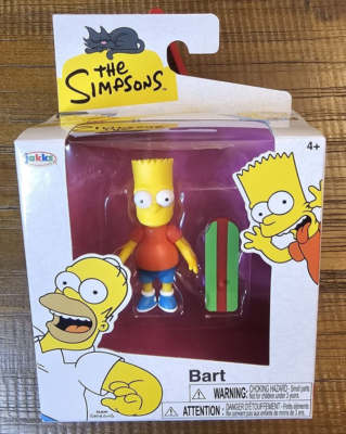 The Simpsons Bart Simpson Jakks Pacific Action Figure 2.5” Toy