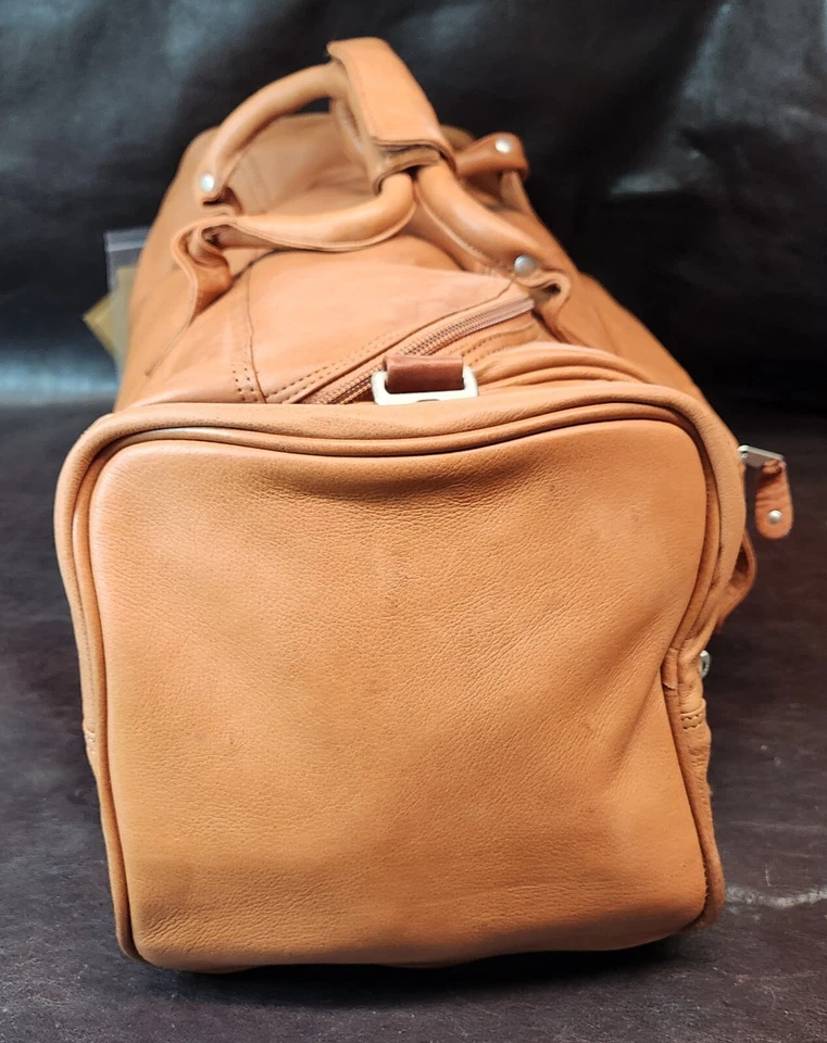 *NUEVO CON ETIQUETAS* Bolso de Lona Fender Canyon Outback 2000 De Colección Cuero de Vaca Distribuidor Foto 4 de 4