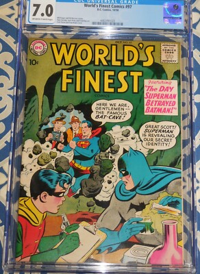 1958 DC World's Finest Comics #97  CGC 7.0 F/VF
