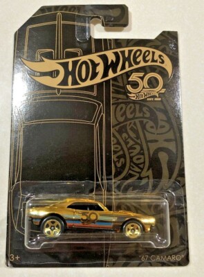 2018 Hot Wheels 50th Anniversary Black & Gold Series '67 Camaro