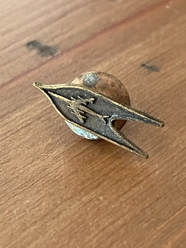 [V1] General Dynamics MISSILE JET PLANE Vtg Tie / Pin MILITARY DEFENSE space