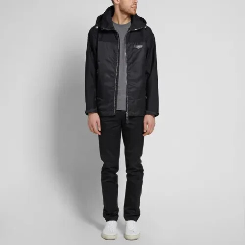 $1,215 GIVENCHY LEATHER PATCH HOODED JACKET 17S0652021 | Black | FR 52 US 42 - Picture 23 of 24