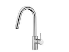 Ultra Faucets Polished Chrome Euro Collection Single-Handle Kitchen Faucet