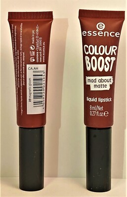 (2) Essence Colour Boost Mad About Matte Liquid Lipstick #09 Magnetic Gloom