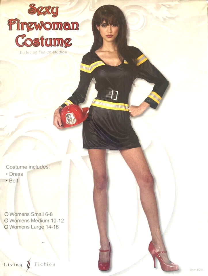 Sexy Disfraz de Bombero para Mujer Conjunto de Bombero Vestido Elegante Disfraz Reino Unido Pequeño Foto 2 de 3