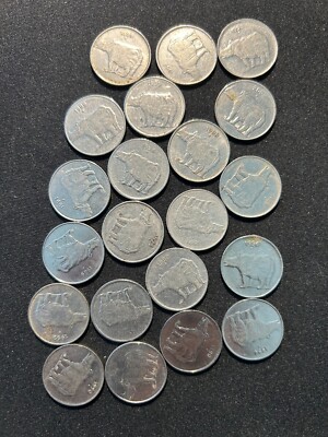 INDIA COINS LOT - 21  X  ''25 PAISE'' OLD  COINS-FULL RANGE-RARE- 1989-2002# 21AV