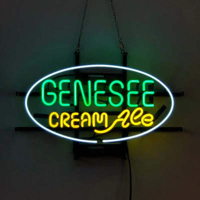 Genesee Cream Ale Beer Neon Sign 17''x14'' Bar Light Lamp Garage Bar Club Display