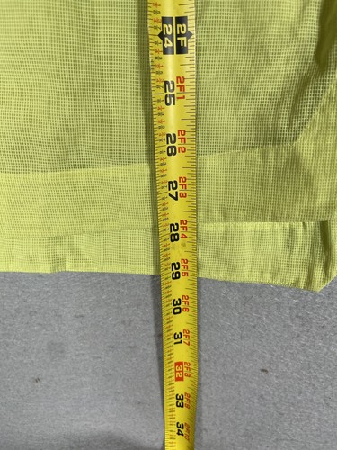 Lululemon Clear Intention Shirt Size 2 Lemon Vibe Mesh Water Repellent Top - Picture 5 of 11