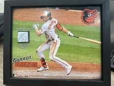 gunnar henderson poster GAME USED BASE FROM 2022 SEASON         