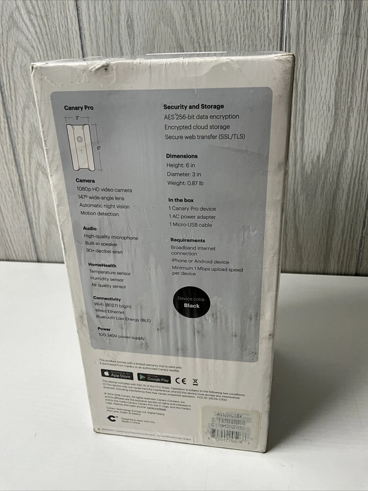 Canary CAN100USBK All-in-One Home Security Device - Black Sealed - Image 3 of 4
