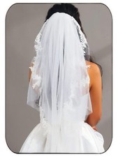 Wedding Veil Bride Lace Floral Veils with Comb Bridal Bachelorette Party Hair...
