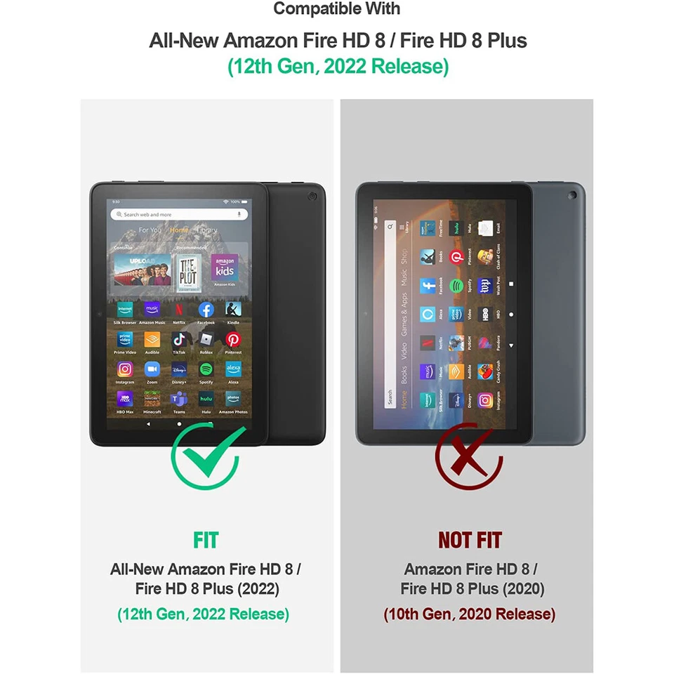 Funda Silicona Poética Resistente Para Amazon Fire HD 8 / Fire HD 8 Plus (2022) Foto 2 de 4